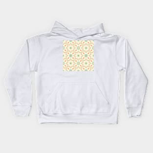 Old floral tiles Kids Hoodie